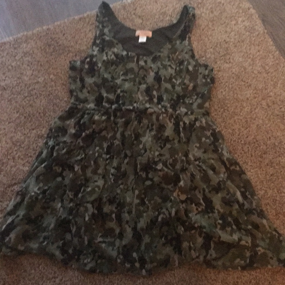 Army Fatigue Patterned Dress
